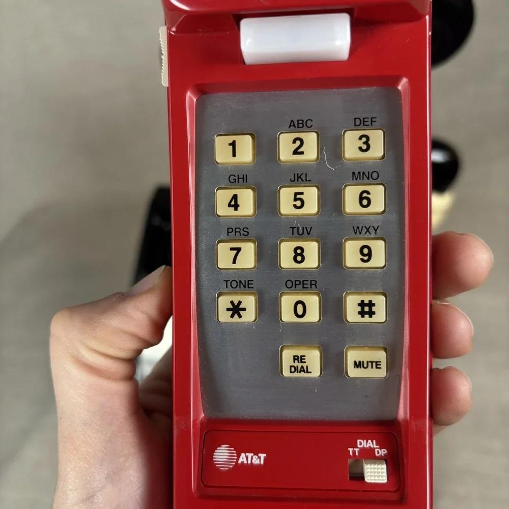 Vintage Disney Mickey Mouse Push Button Landline Phone 1976 Tested Works
